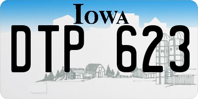 IA license plate DTP623