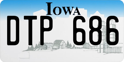 IA license plate DTP686