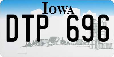 IA license plate DTP696