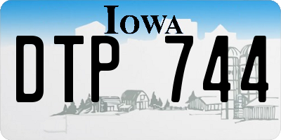 IA license plate DTP744