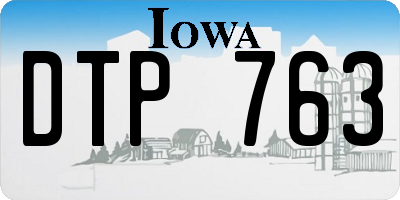 IA license plate DTP763