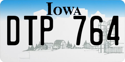IA license plate DTP764