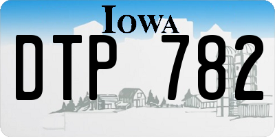 IA license plate DTP782