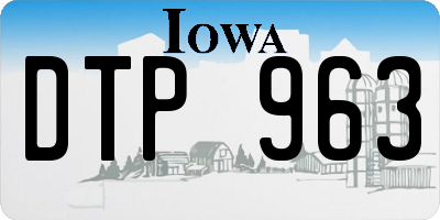 IA license plate DTP963
