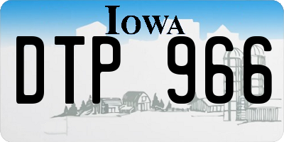 IA license plate DTP966