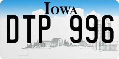 IA license plate DTP996