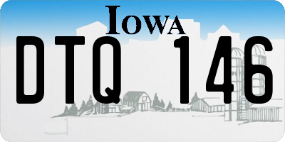 IA license plate DTQ146