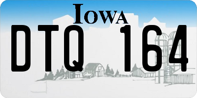 IA license plate DTQ164