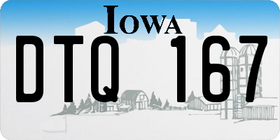 IA license plate DTQ167