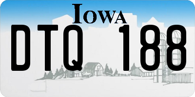 IA license plate DTQ188