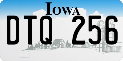 IA license plate DTQ256
