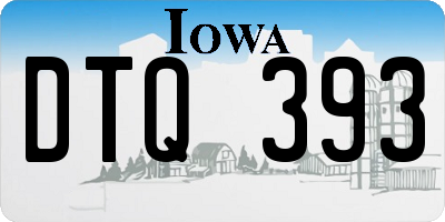 IA license plate DTQ393