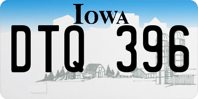 IA license plate DTQ396