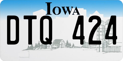 IA license plate DTQ424