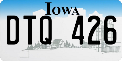 IA license plate DTQ426