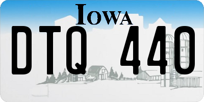 IA license plate DTQ440