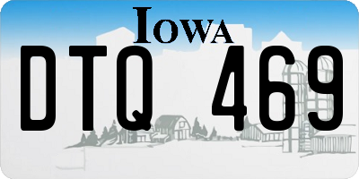 IA license plate DTQ469