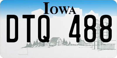 IA license plate DTQ488