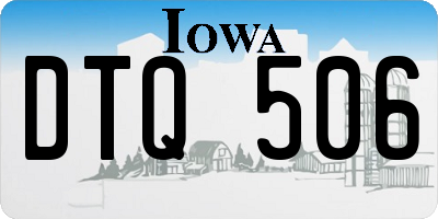 IA license plate DTQ506