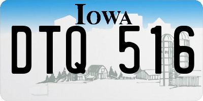 IA license plate DTQ516