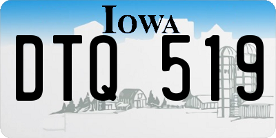 IA license plate DTQ519