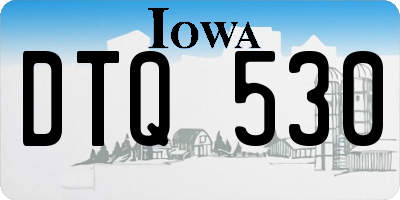 IA license plate DTQ530