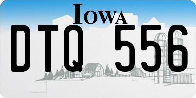 IA license plate DTQ556