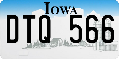 IA license plate DTQ566