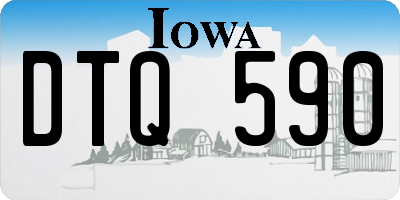 IA license plate DTQ590