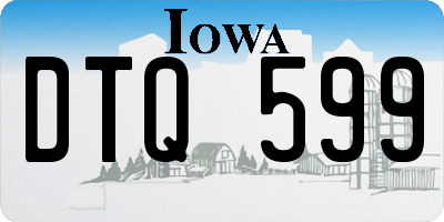 IA license plate DTQ599