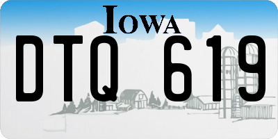 IA license plate DTQ619
