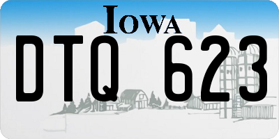 IA license plate DTQ623