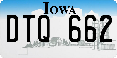 IA license plate DTQ662