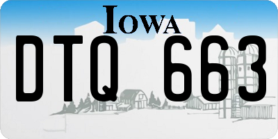 IA license plate DTQ663