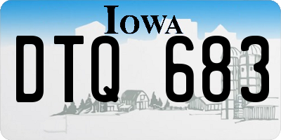 IA license plate DTQ683