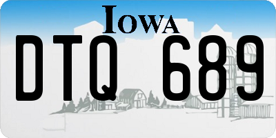 IA license plate DTQ689