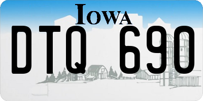 IA license plate DTQ690