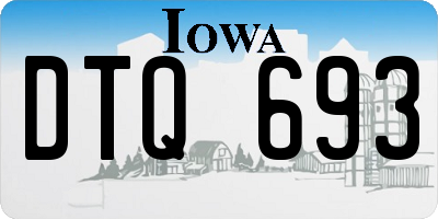 IA license plate DTQ693