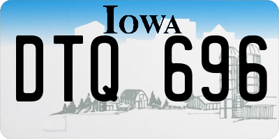 IA license plate DTQ696