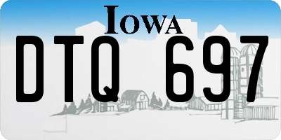 IA license plate DTQ697