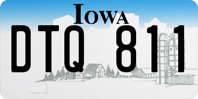 IA license plate DTQ811