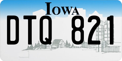 IA license plate DTQ821