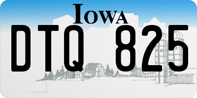 IA license plate DTQ825