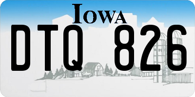 IA license plate DTQ826