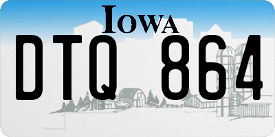 IA license plate DTQ864