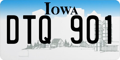 IA license plate DTQ901
