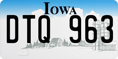 IA license plate DTQ963