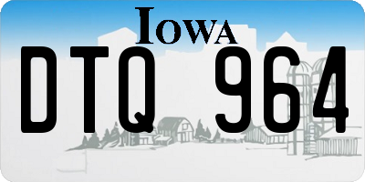 IA license plate DTQ964