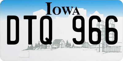 IA license plate DTQ966