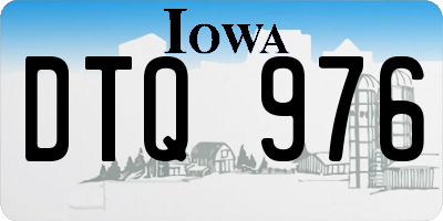 IA license plate DTQ976